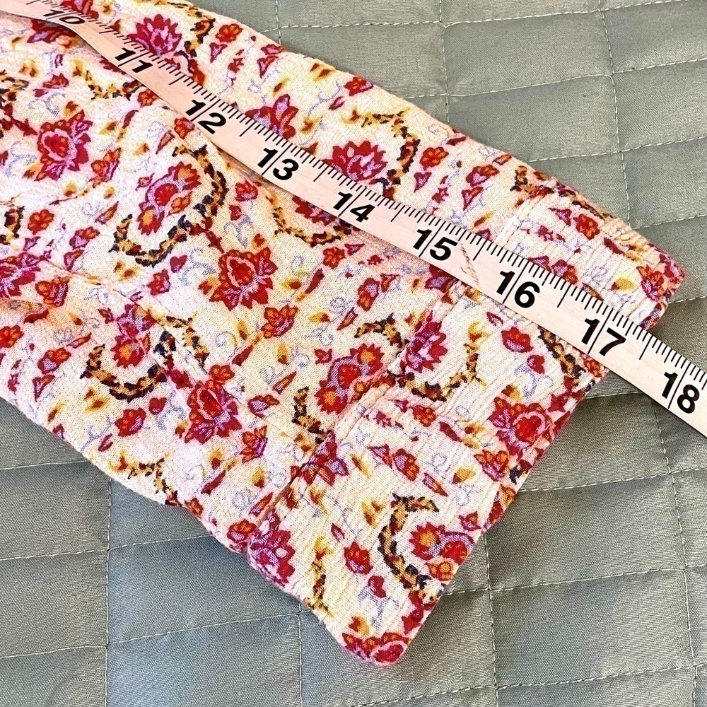 Boho Half Button Down Flowy Printed Top - image 6